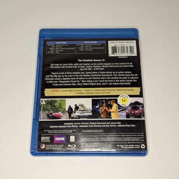Top Gear Season 15 *Blu-ray* 4 FOR $20 - Picture 2 of 2